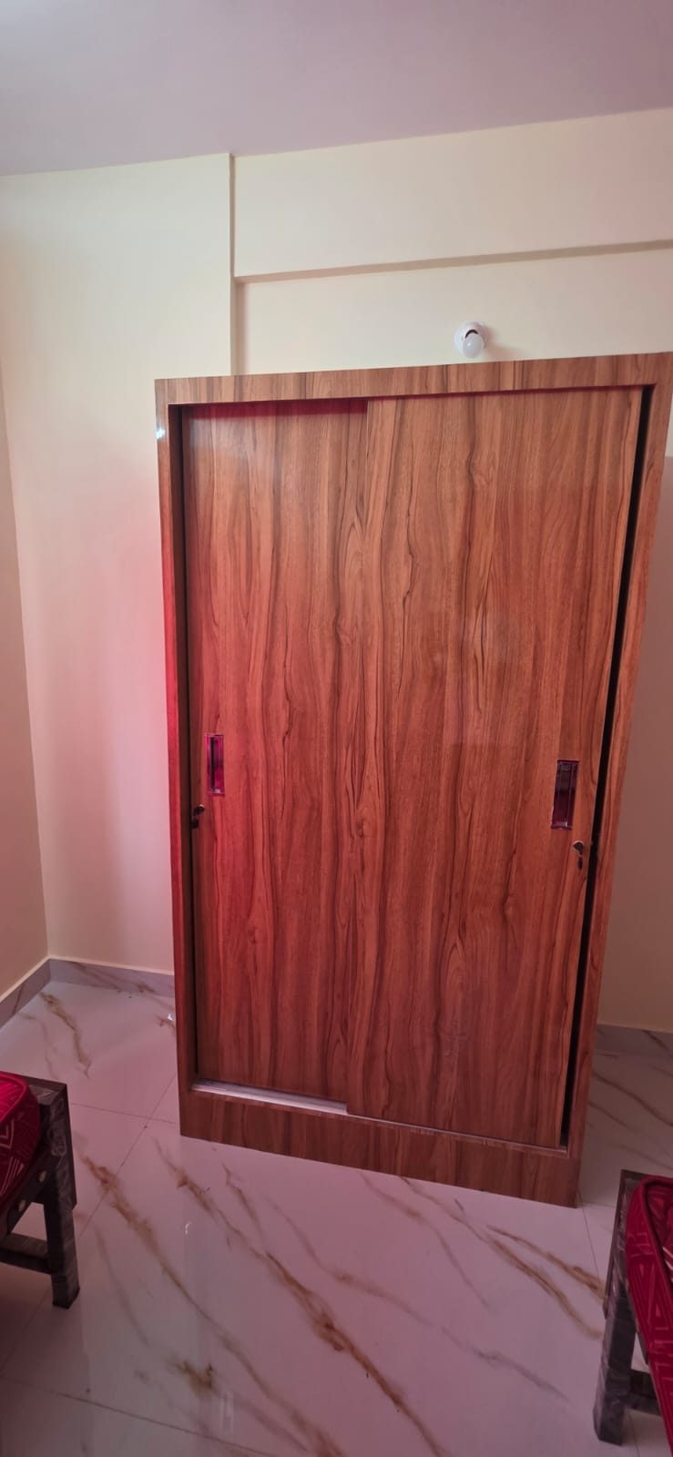 Premium sliding wardrobe at NEXT Level PG for Girls, Amber